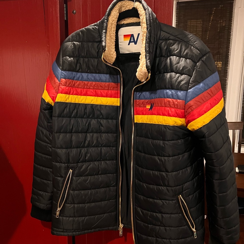 Aviator Nation Black Four Stripe Jacket LIKE NEW
